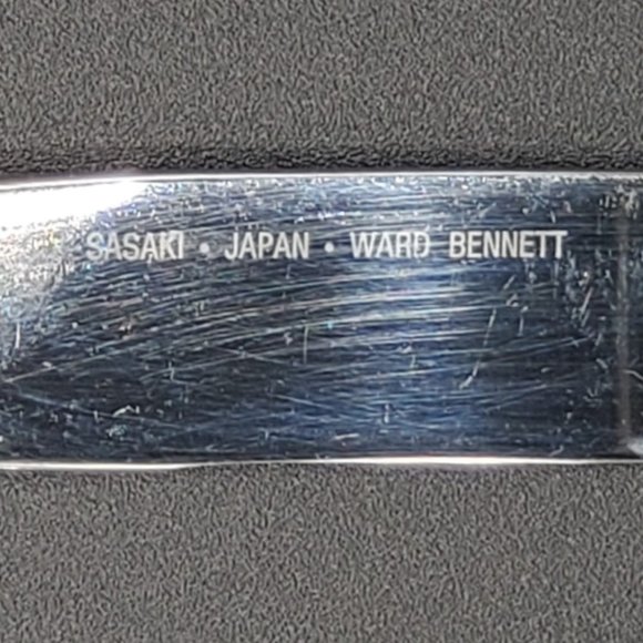 6 x VINTAGE SASAKI WARD BENNETT DOUBLE HELIX 5 PIECE FLATWARE SETS - Picture 4 of 4